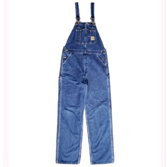 Carhartt Other - Carhartt Mens Denim 100% Cotton Overalls Blue Size 36